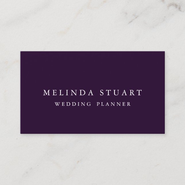Modern minimalistisk Chic Visitkort (Framsida)