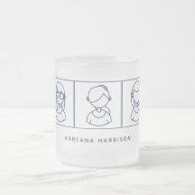 Modern minimalistisk Cute Girly Line Art