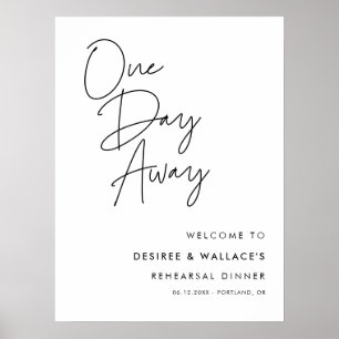 Modern minimalistisk daglig repetitionsmiddag för poster