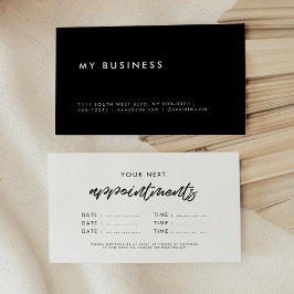Modern minimalistisk data-påminnelseverksamhet tidsbeställning kort