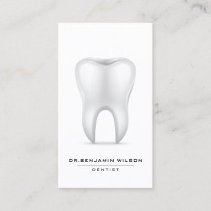 Modern minimalistisk dentist visitkort