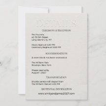 Modern Minimalistisk DETALJER Inför Bröllop