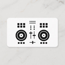 Modern Minimalistisk DJ Visitkort