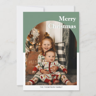 Modern, minimalistisk djupbildsmatning av djupgåen julkort