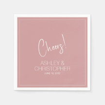 Modern minimalistisk Dusty Ro Bröllop