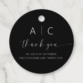 Modern minimalistisk Elegant bröllop Gåvor Etiketter