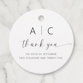 Modern minimalistisk Elegant bröllop Gåvor Etiketter
