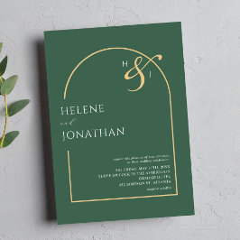 Modern minimalistisk Elegant bröllop Inbjudningar