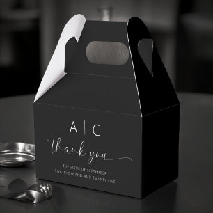 Modern minimalistisk Elegant bröllop Presentaskar