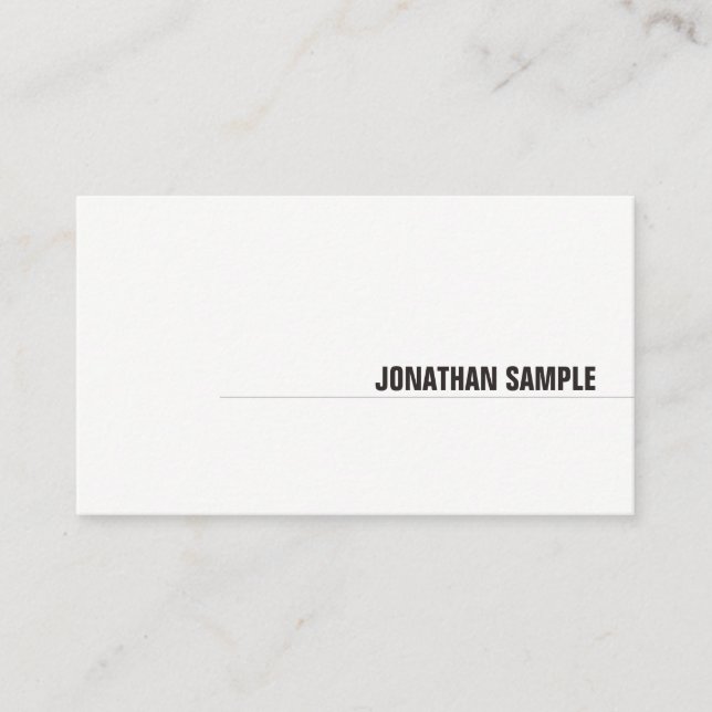 Modern minimalistisk elegant design professionell  visitkort (Framsida)