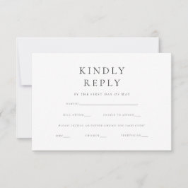 Modern minimalistisk Elegant enkel Bröllop OSA Kort