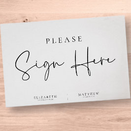 Modern minimalistisk Elegant enkel Bröllop Poster