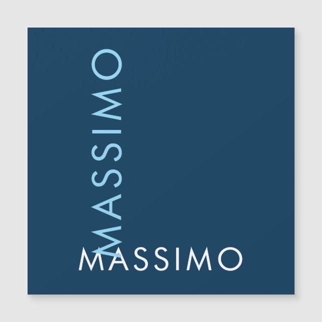 Modern minimalistisk elegant enkel preussisk blå n (Framsida)