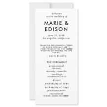 Modern minimalistisk, elegant, enkelt Bröllopsprog