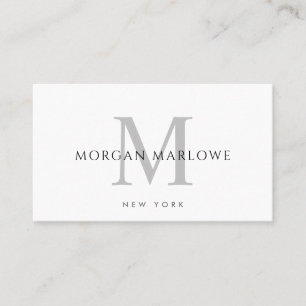 Modern Minimalistisk Elegant Monogram-Professionel Visitkort