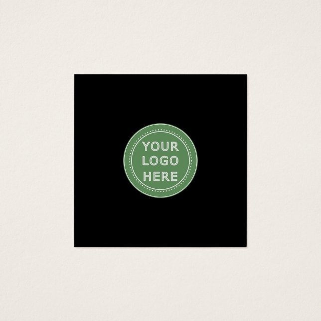 Modern, minimalistisk, Elegant och Anpassade Fyrkantigt Visitkort (Framsida)