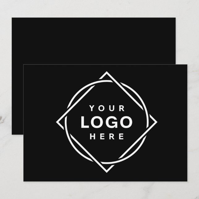 Modern, minimalistisk, Elegant och Anpassade Inbjudningar (Fram/baksida)