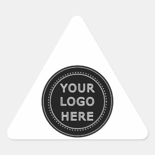 Modern, minimalistisk, elegant och anpassningsbar triangelformat klistermärke