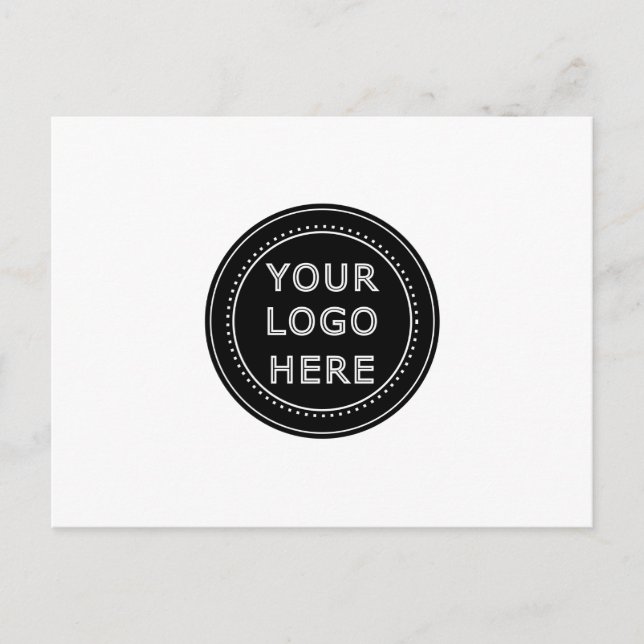 Modern, minimalistisk, elegant och anpassningsbar  vykort (Framsida)