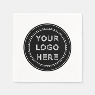 Modern, minimalistisk, elegant & redigerbar papper pappersservett