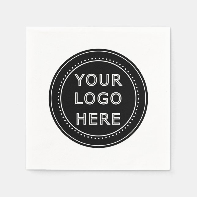 Modern, minimalistisk, elegant & redigerbar papper pappersservett (Framsidan)