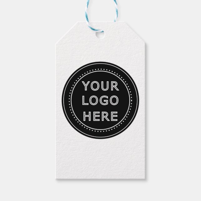 Modern, minimalistisk, elegant & redigerbar papper presentetikett (Framsidan)