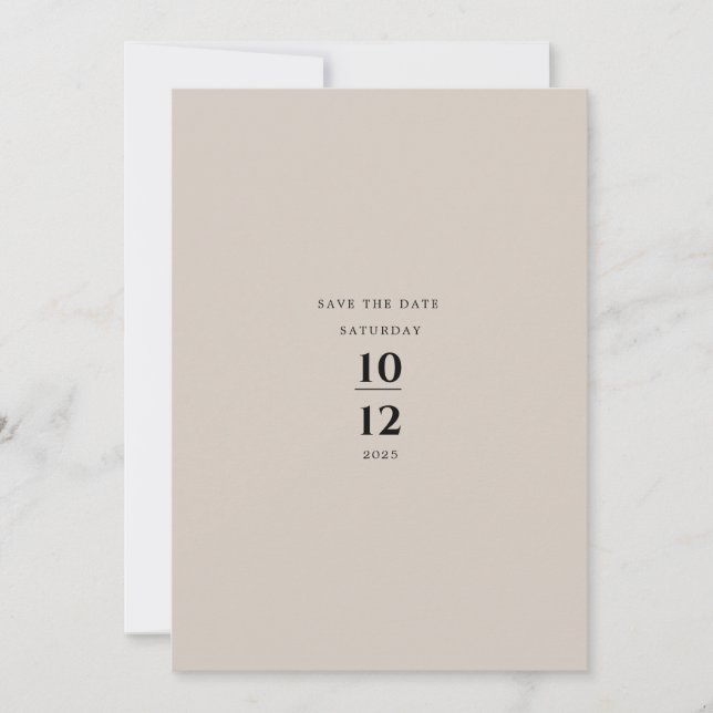 Modern minimalistisk elegant silvergrå bröllop inbjudningar (Framsida)