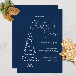 Modern Minimalistisk Elegant Unik Julfest Inbjudningar