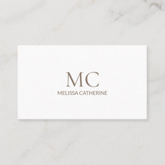 Modern Minimalistisk Elegant Visitkort