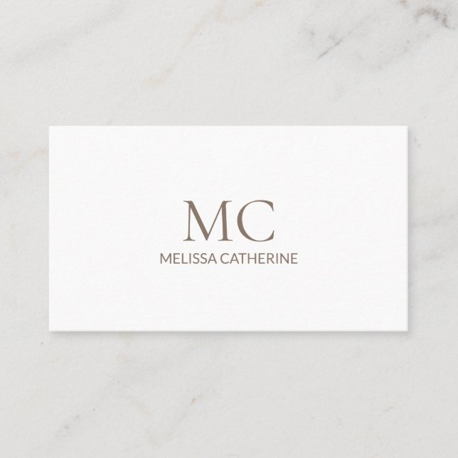 Modern Minimalistisk Elegant Visitkort (Framsida)
