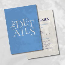 Modern minimalistisk enhet för blå Bröllop