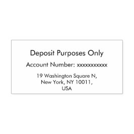 Modern minimalistisk enkel Anpassade Självfärgande Stämpel