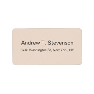 Modern minimalistisk enkel Elegant Adressetikett