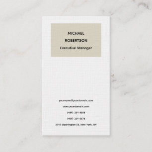 Modern minimalistisk enkel enkel Elegant Visitkort