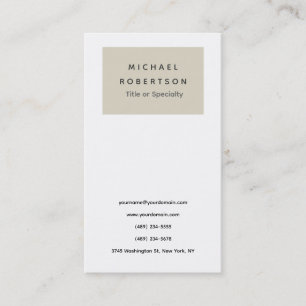 Modern minimalistisk enkel enkel Elegant Visitkort