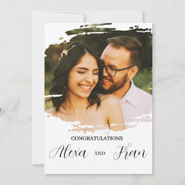 Modern minimalistisk enkel inbjudningar