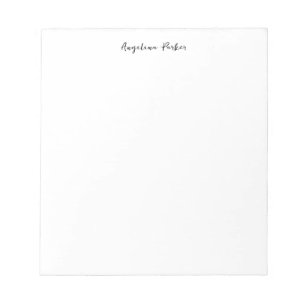 Modern minimalistisk enkel klumpkalligrafi anteckningsblock