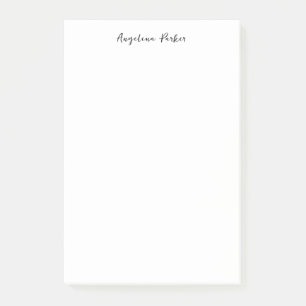 Modern minimalistisk enkel klumpkalligrafi post-it block