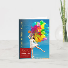 Modern, minimalistisk, enkel kvadratfot i Studente Tack Kort