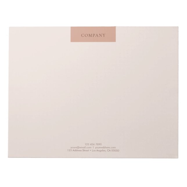 Modern minimalistisk enkel layouttypografi 11 x 8, anteckningsblock (Framsida)