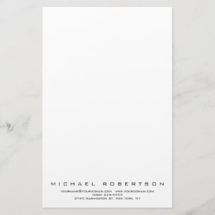 Modern Minimalistisk Enkel Professionell Brevpapper