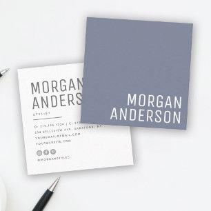 Modern, minimalistisk, enkel Professionell, dammbl Fyrkantigt Visitkort