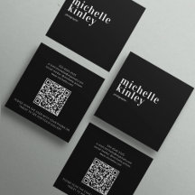 Modern minimalistisk enkel QR-kod personlig svart