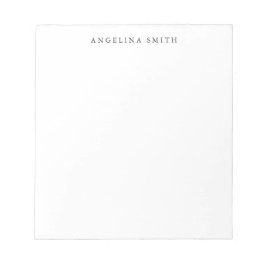 Modern minimalistisk, enkel svart vit, platt anteckningsblock