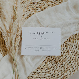 Modern, minimalistisk, enkelt OSA-infogningskort Inbjudningar