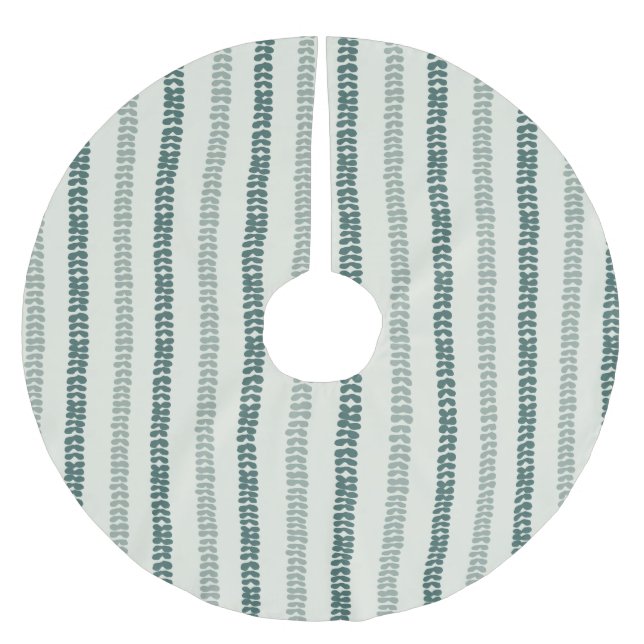 Modern minimalistisk eukalyptus julgransmatta borstad polyester (Framsidan)