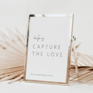 Modern minimalistisk fångst vid Kärlek-tecknet