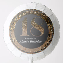 Modern minimalistisk faux guld glitter 18-årsdag