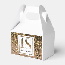 Modern minimalistisk faux guld glitter 18-årsdag