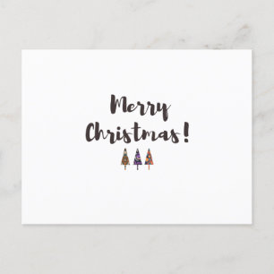Modern minimalistisk Festive Tress X-Max Hälsning Helg Vykort
